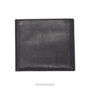 🔴 Givenchy 4G Logo 8CC Bifold Wallet - Monsieur Black Leather
